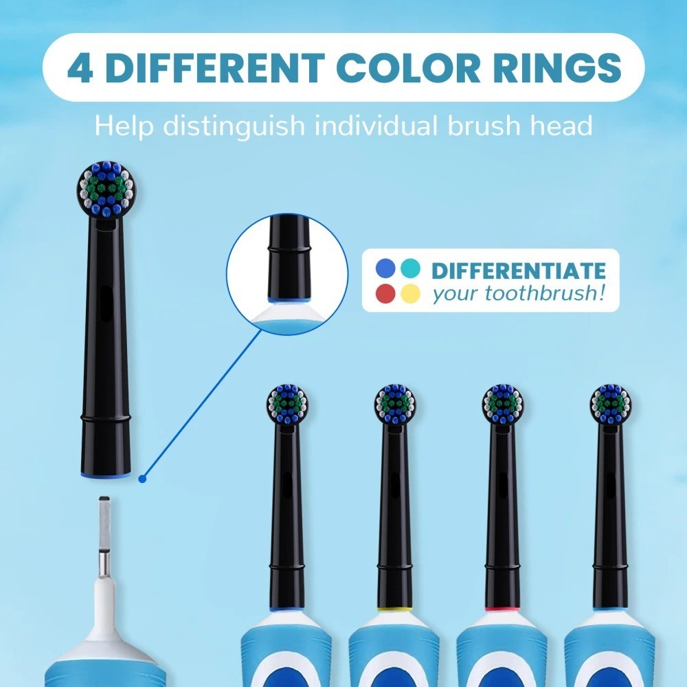 20PCS Electric Toothbrush Replacement Heads Compatible with Oral Braun Handles