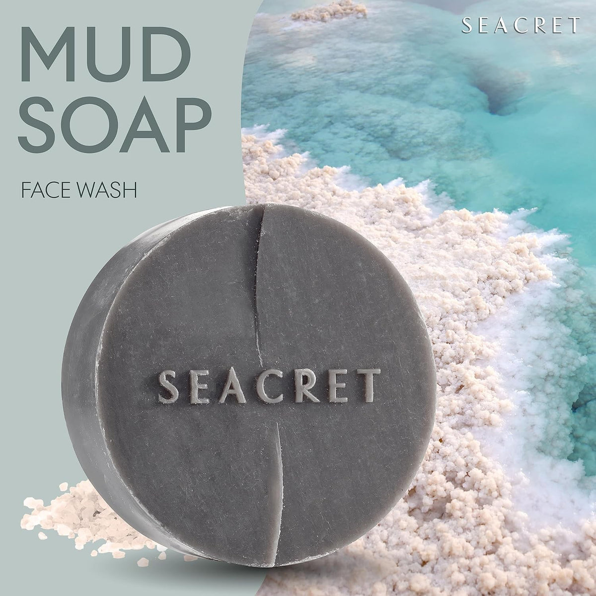 Dead Sea Mud Soap Bar - Deep Pore Cleansing for Face & Body, 13.2oz