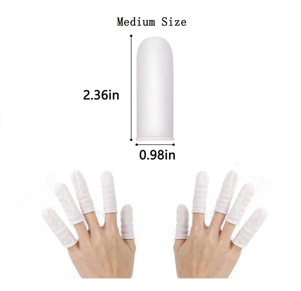 Disposable Latex Finger Cots Medium Pack of 420 - Anti-Static & Durable