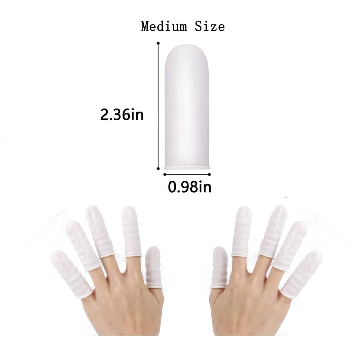 Disposable Latex Finger Cots Medium Pack of 420 - Anti-Static & Durable