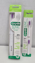 GUM Sonic Battery Powered Toothbrush Soft Compact & Refill Heads