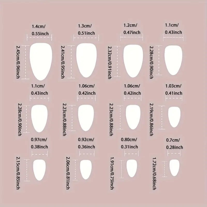 Halloween Press-On Nail Set - Short Square Dark Navy Moon Star Ghost Pumpkin 46 Pieces