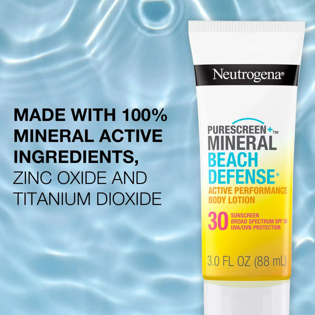 Mineral Sunscreen Lotion SPF 30 Water-Resistant Beach Protection