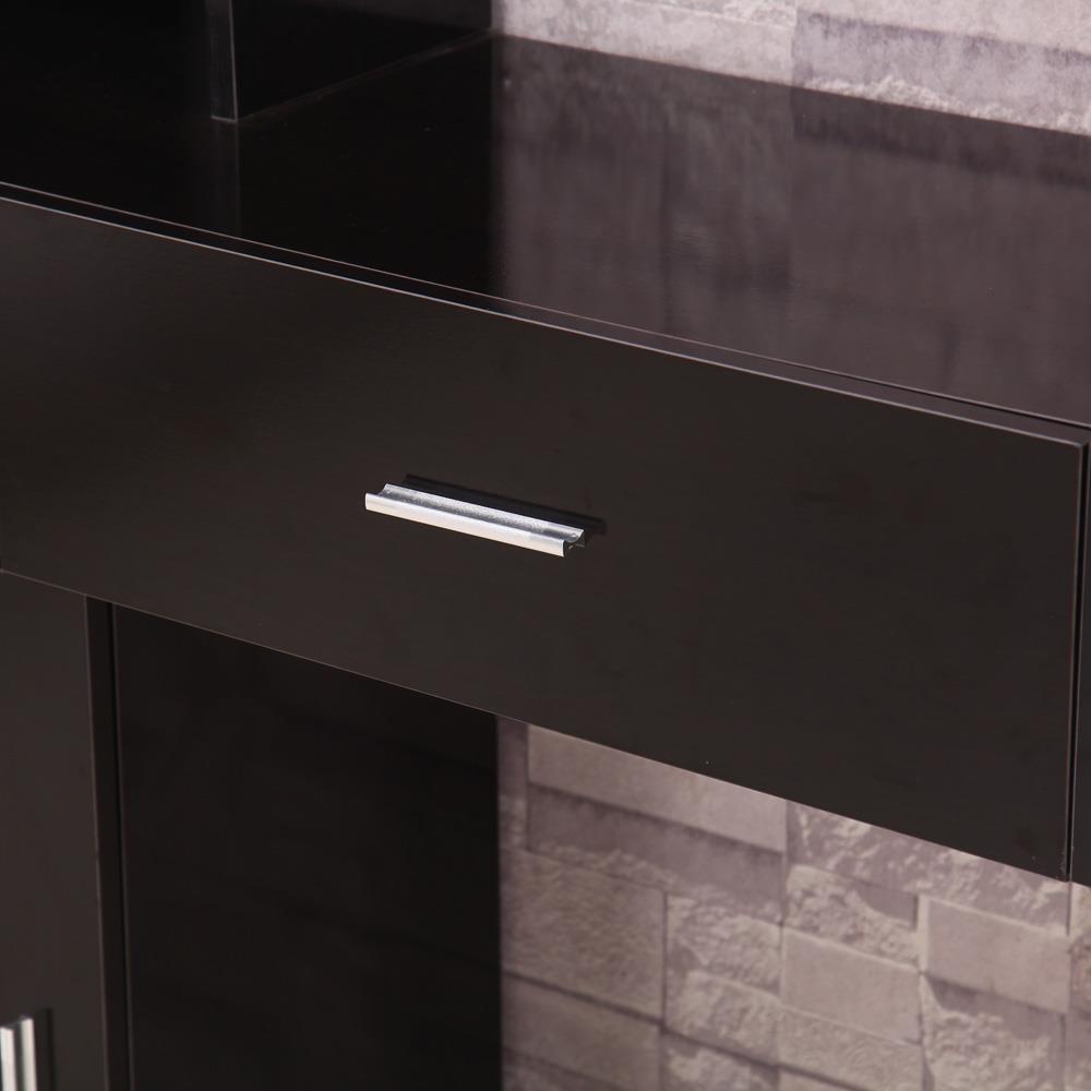 Wall Mount Hair Styling Station Salon Cabinet with Lockable Drawers
