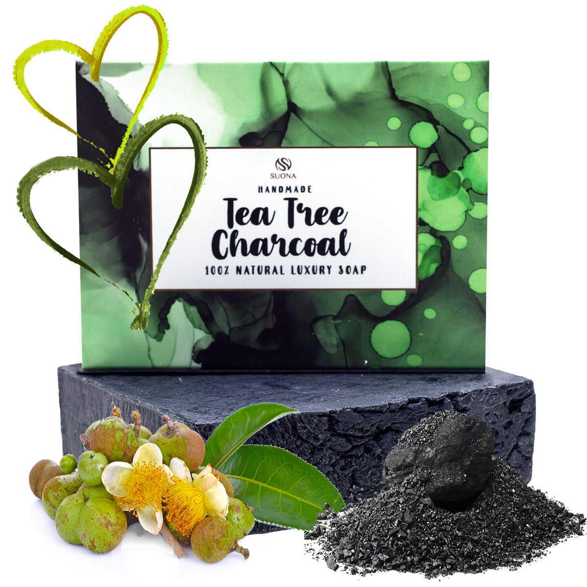 Tea Tree Oil Soap Bar - Antifungal & Antibacterial Face & Body Cleanser