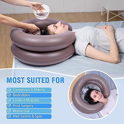 Portable Inflatable Hair Washing Basin for Bedridden & Elderly Care