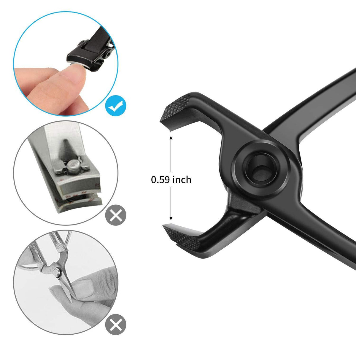 Heavy Duty Toenail Clippers for Thick Nails - Professional Extra Large Nail Cutter