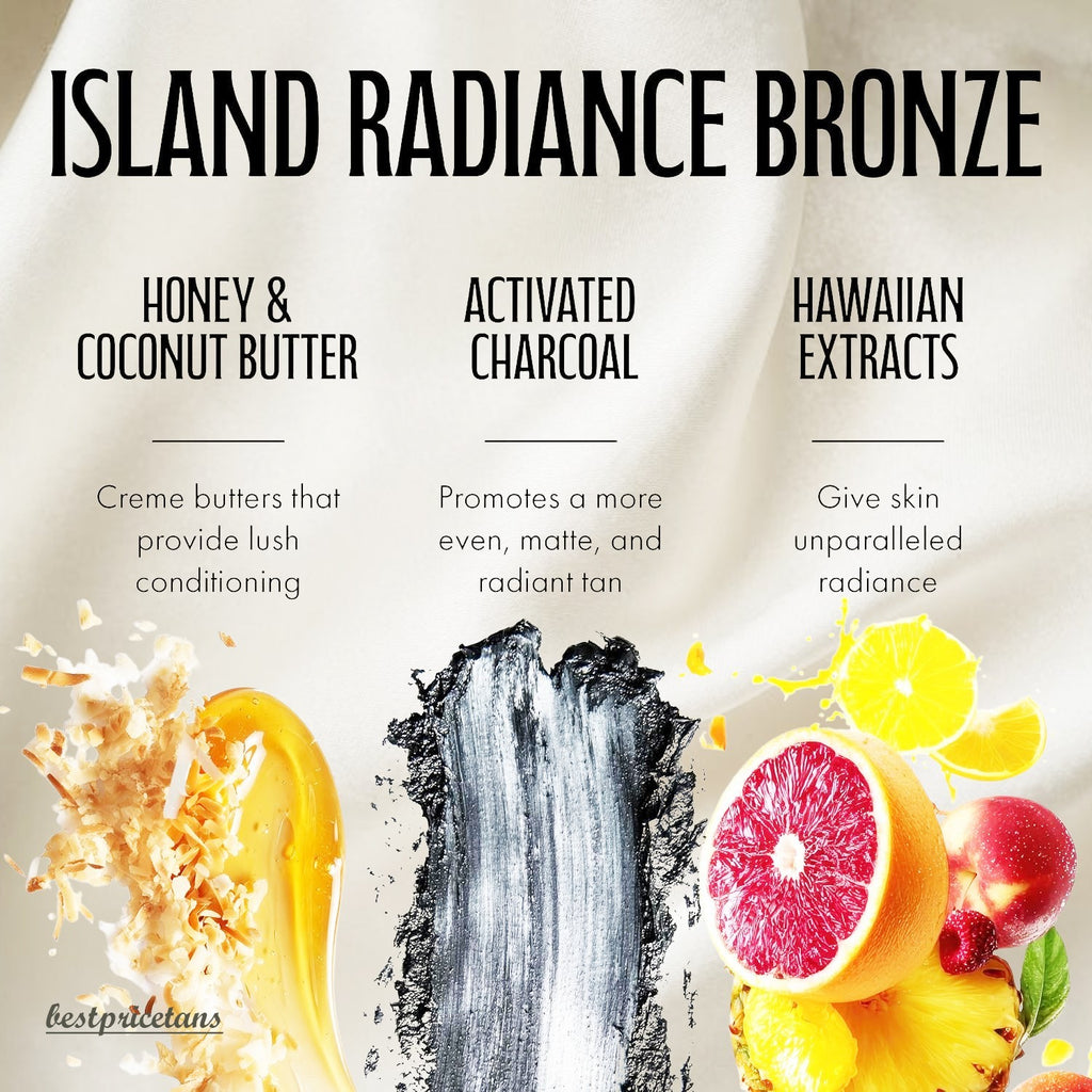 Black Bronzer Tanning Lotion with Hawaiian Extracts 7.5oz - Ultra Dark