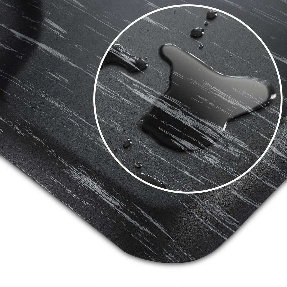 Anti-Fatigue Floor Mat 3x5 ft Marble Rectangle 1/2 Inch Thick for Salon & Commercial Use