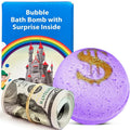 Cash Money Bath Bomb with Surprise Cash - Handmade in USA, Lavender Aroma