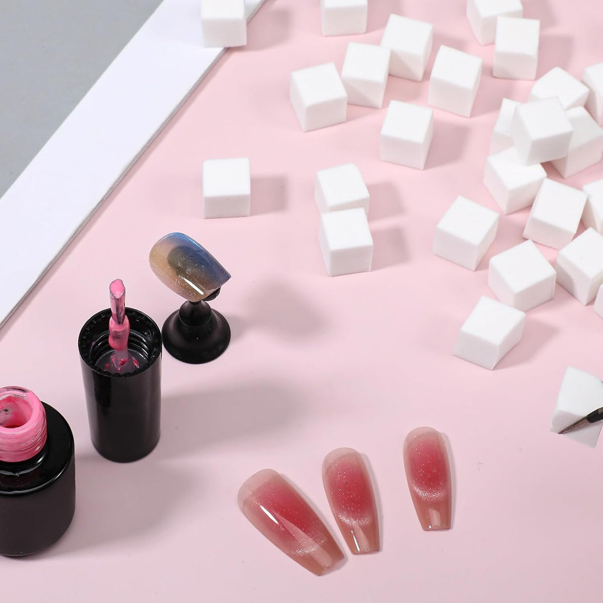 Mini Nail Art Sponges 400 Pcs for Gradient and Detailed Nail Designs
