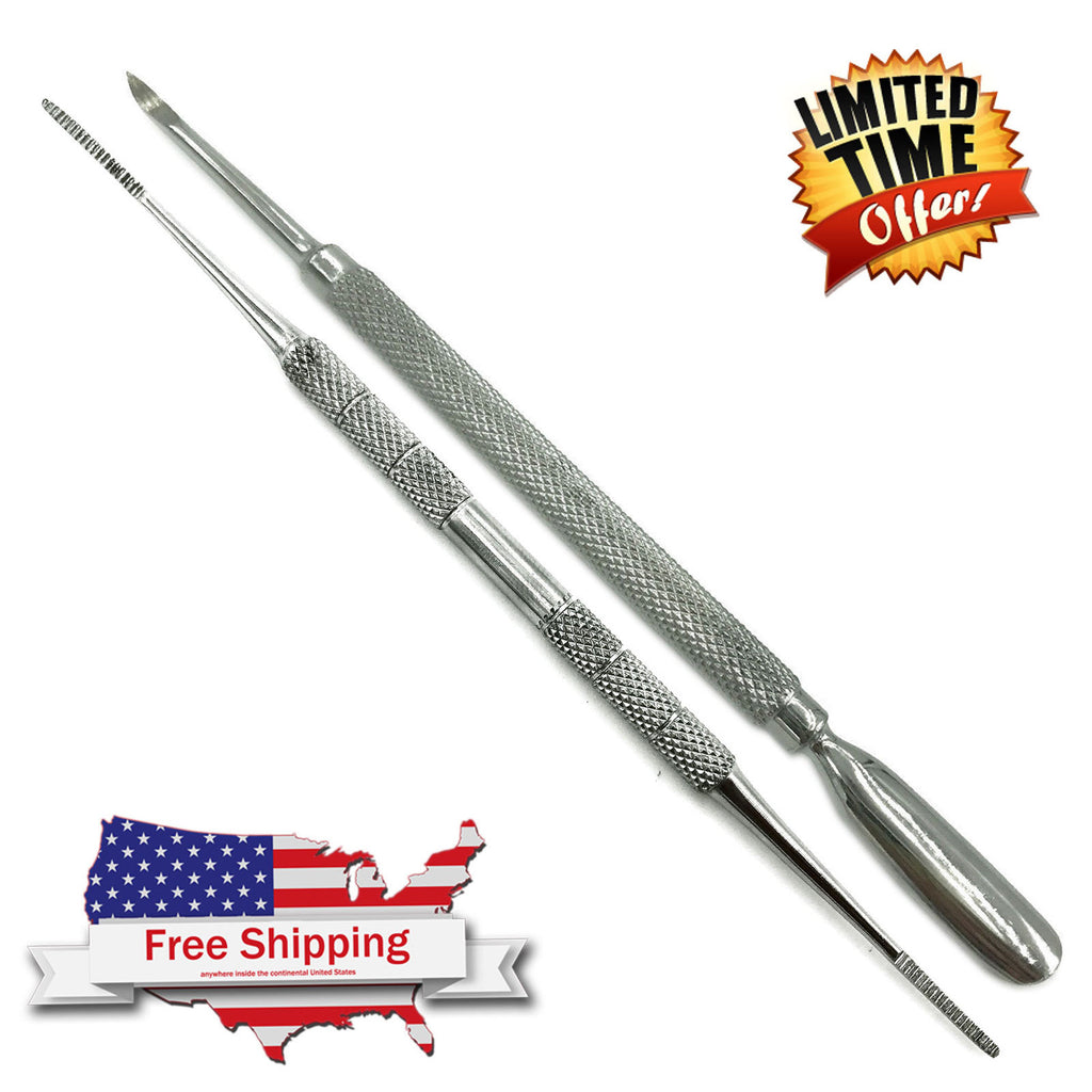 Dual Sided Nail File & Cuticle Nipper Set - Manicure Pedicure Tools