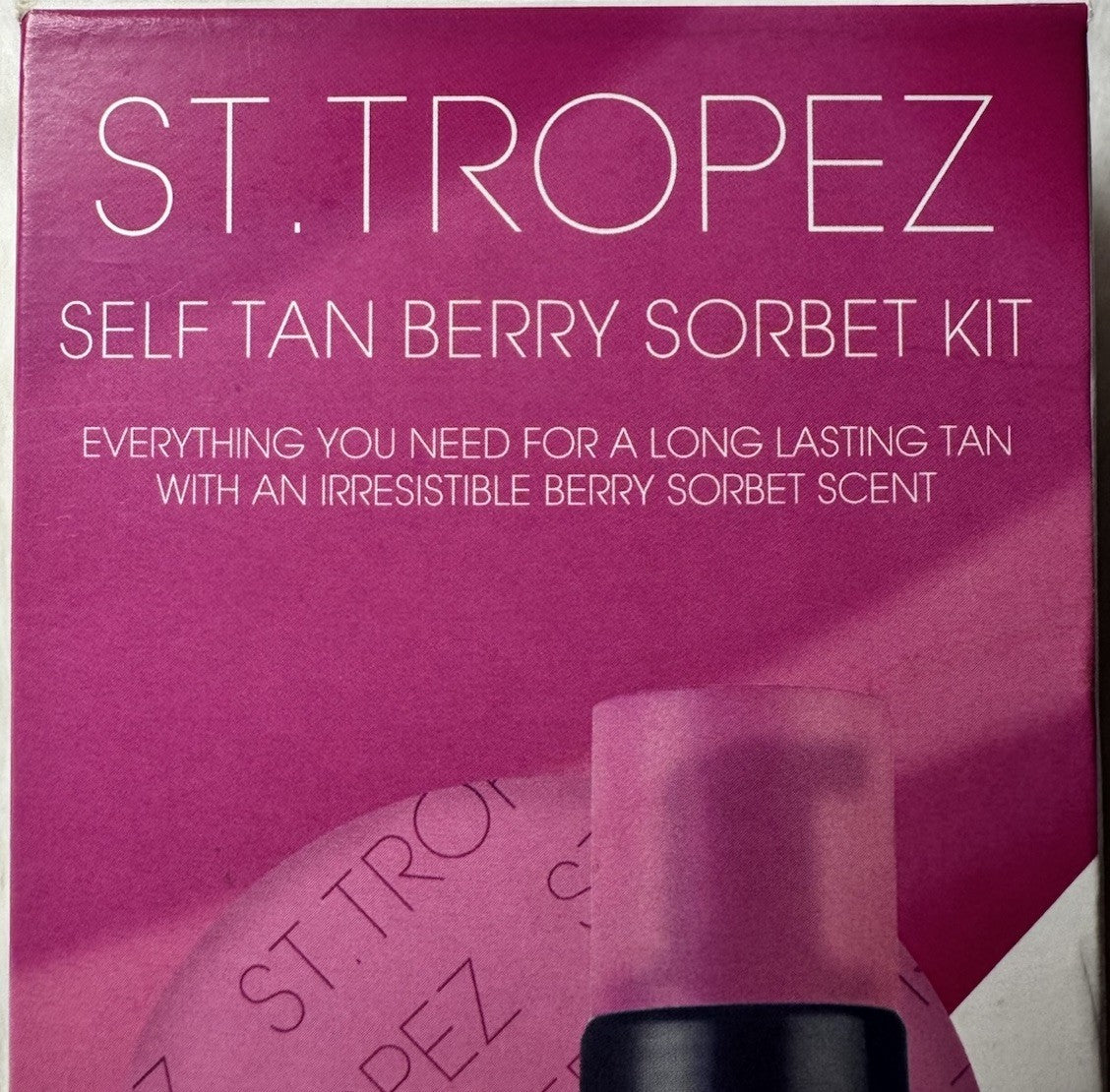 Self Tan Berry Sorbet Kit with Pink Applicator Mitt - Sunless Tanning Set