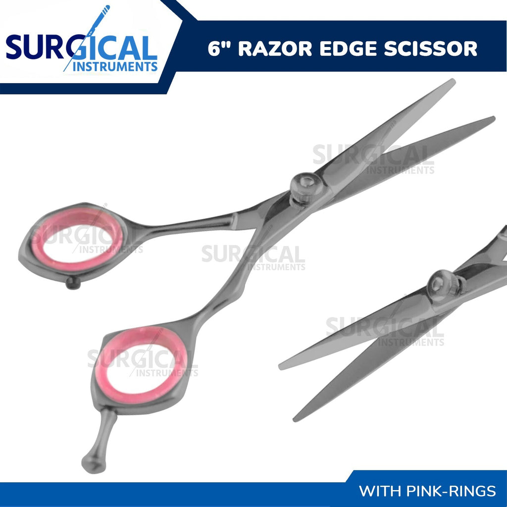 6 Inch Hair Cutting Scissors Salon Barber Shears Pink German Steel