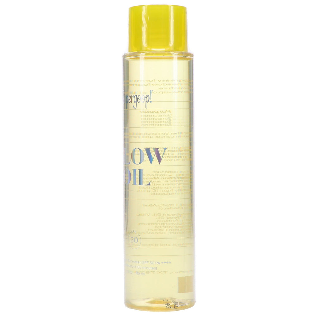 Supergoop! SPF 50 Glow Oil Body Sunscreen 5 oz - Broad Spectrum UV Protection
