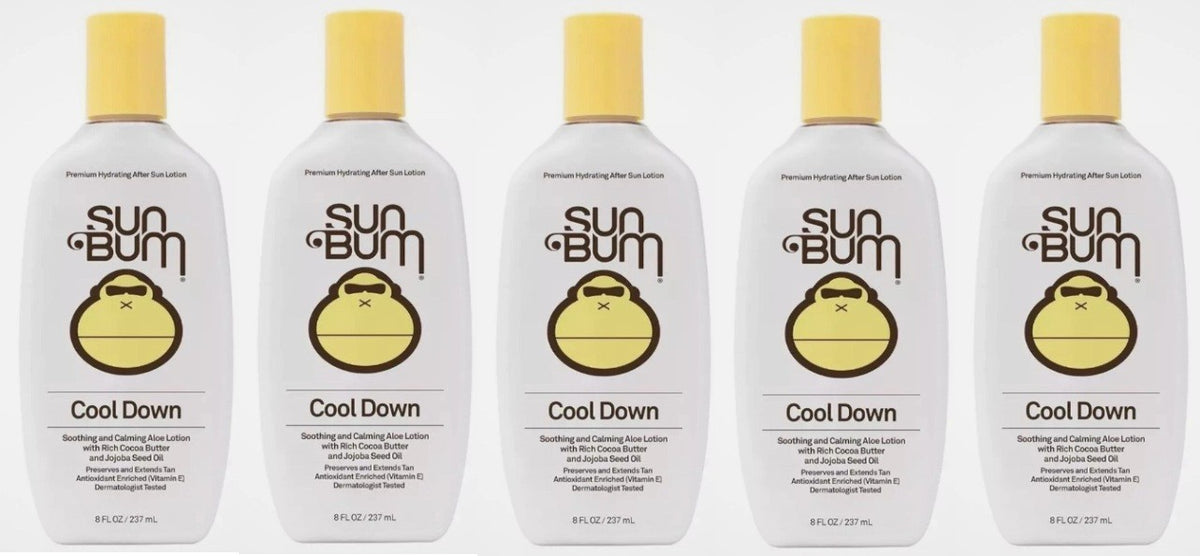Hydrating After Sun Lotion - Tan Moisturizer Cream for Sunbathing 8oz (Pack of 5)