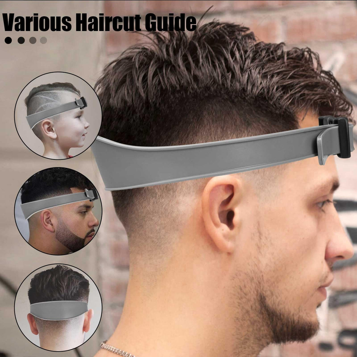 Adjustable Neckline Shaving Template for Self Haircut & Trimming