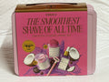 Shaving & Grooming Set with Razor, Oil, Scrub & Pink Lunchbox