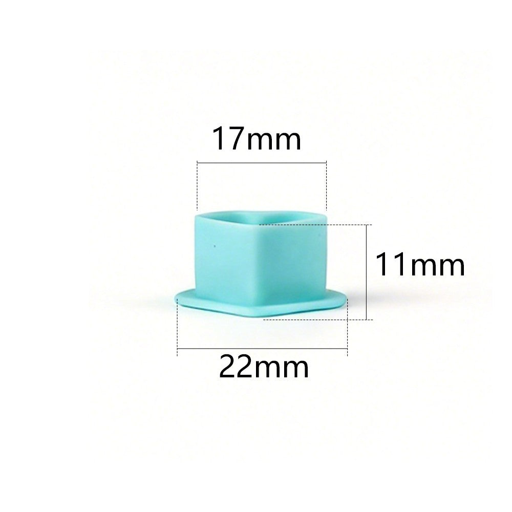 Soft Silicone Heart Ink Cups 200pcs for PMU Tattoos - Pigment Holder Caps