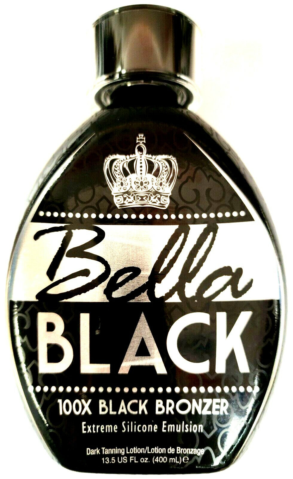 Black Bronzer Tanning Lotion for Indoor & Outdoor Use - Silicone DHA Formula