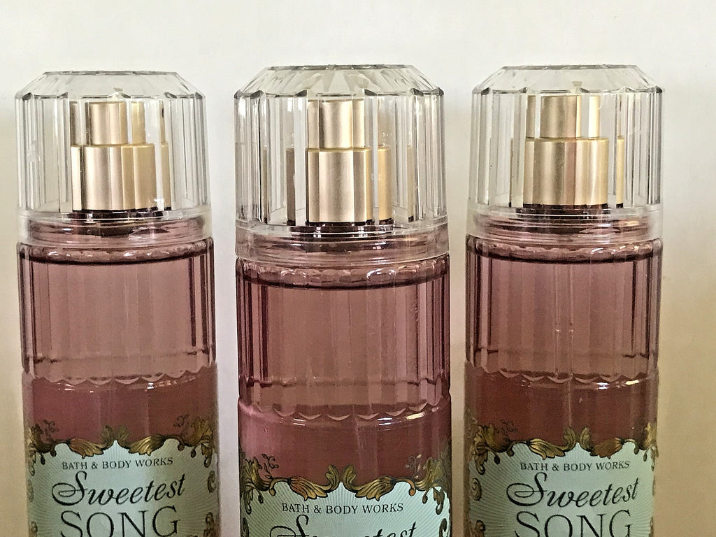 Sweetest Song Fragrance Mist Body Spray Set - 3 Pack, 8 oz Each