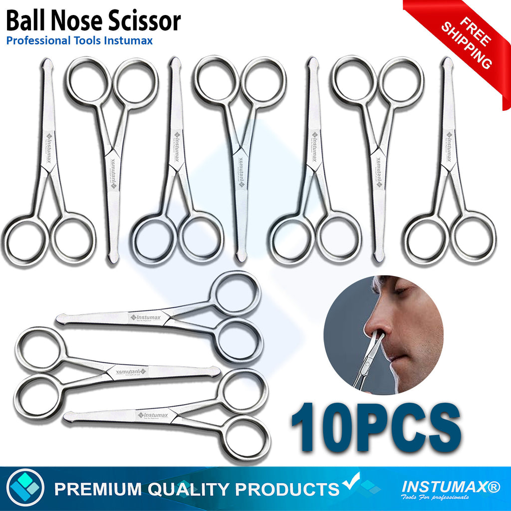 Professional Rounded Tip Scissors for Ear, Mustache & Beard Grooming