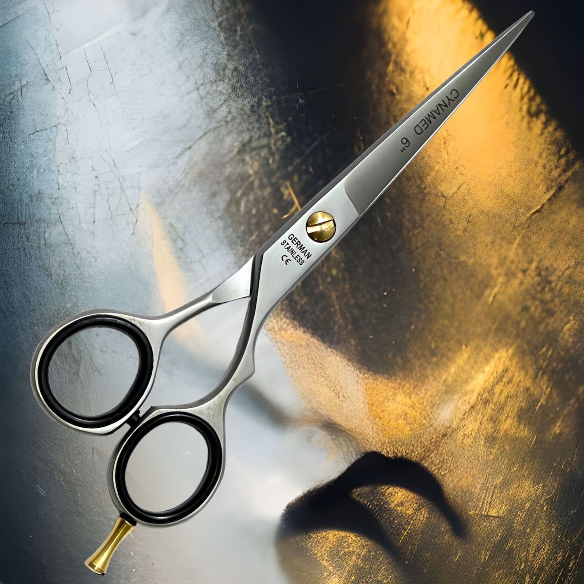 6-Inch Polished German Professional Barber Scissors Shears for Hair Cutting Salon Use