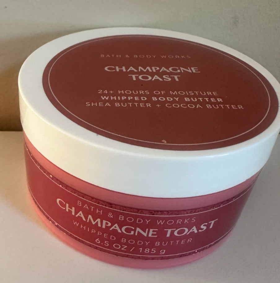 Body Butter - Champagne Toast Scent, 6.5 oz, Nourishing Moisturizer