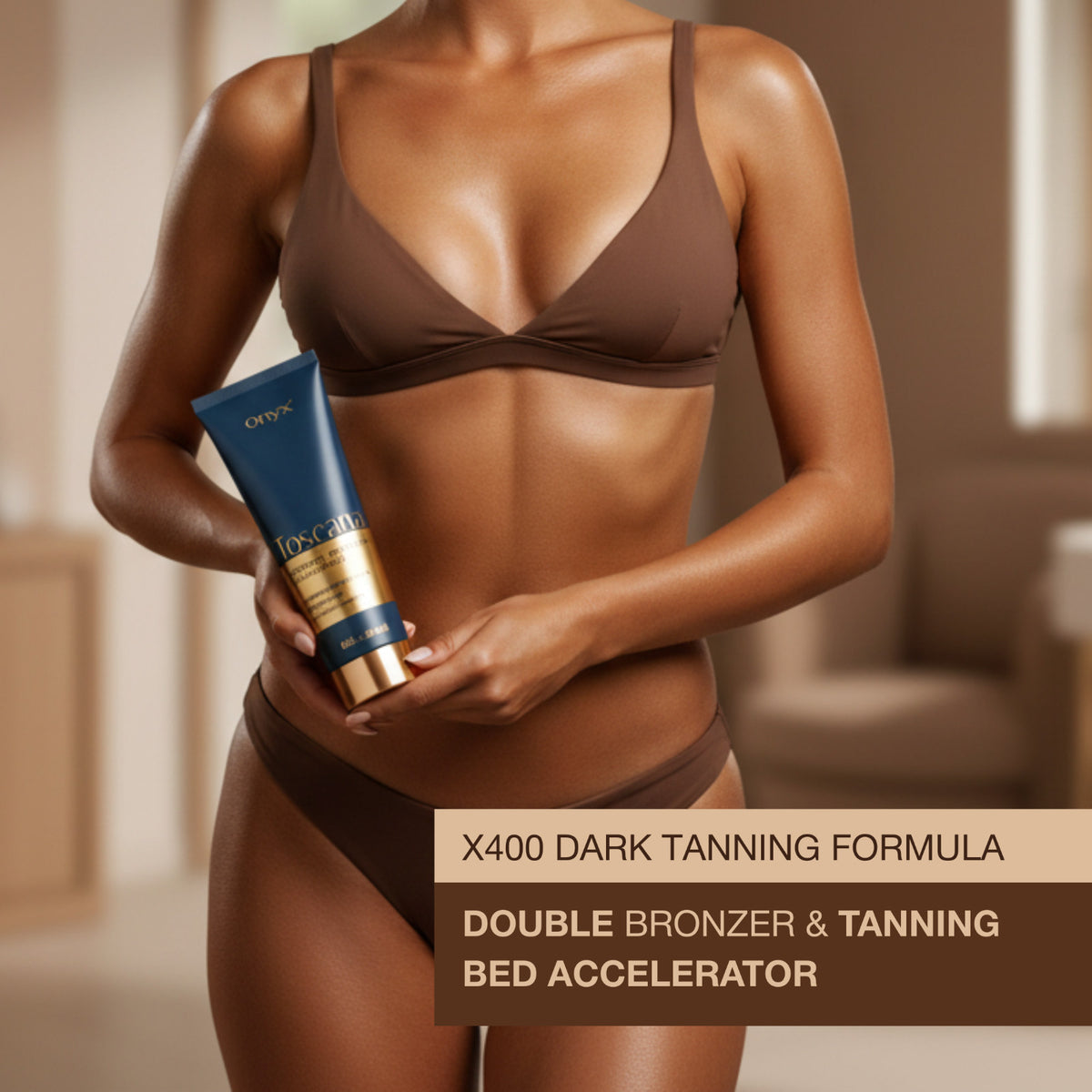 Onyx Toscana Tanning Lotion Accelerator with Bronzers - Dark Tan 8.5 fl oz