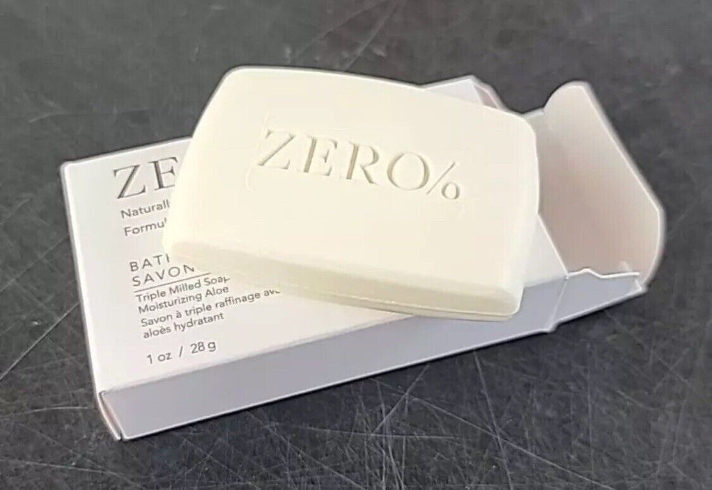 Lot of 50 Zero% Face Soap Bars - Travel Size Natural Skin Care