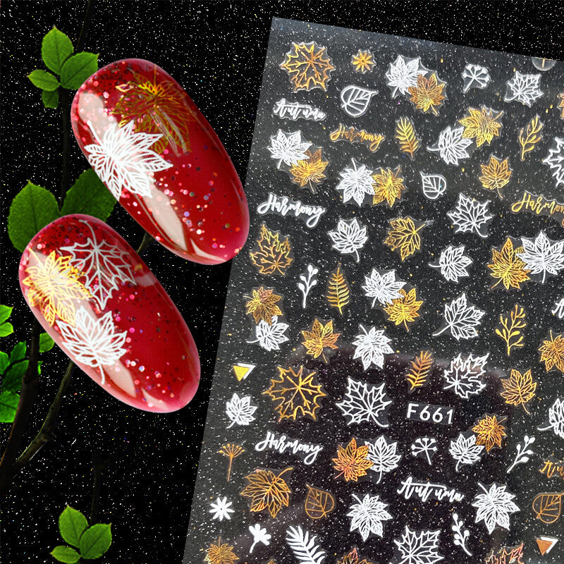 Tropical Leaf Nail Stickers for Beach & Summer Manicure - Assorted Designs