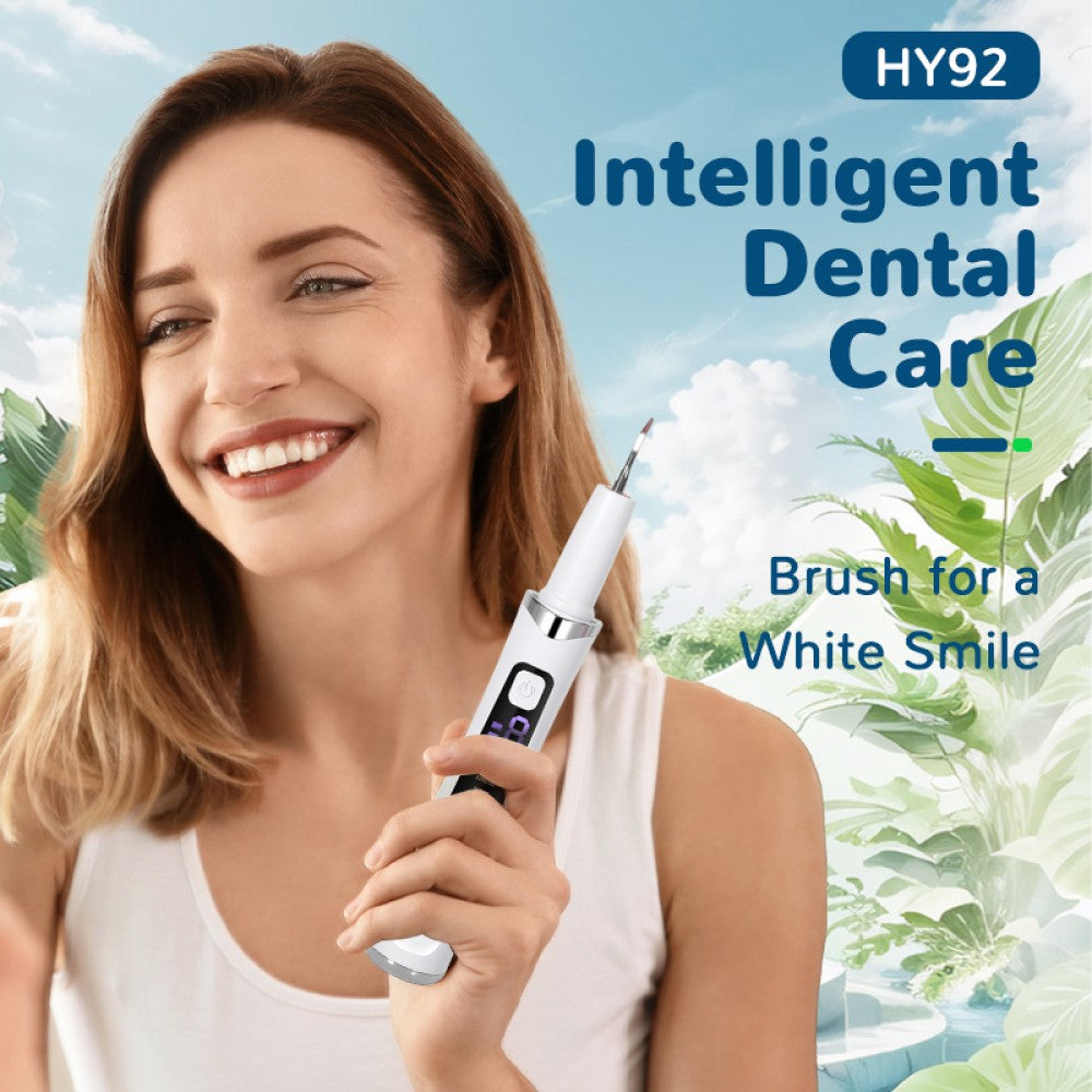 Ultrasonic Dental Tartar & Plaque Remover with LED Light - Rechargeable