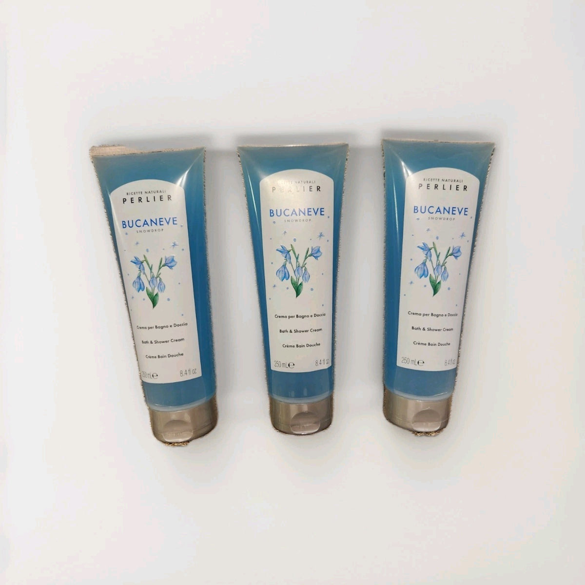Bath & Shower Cream Set - Bucaneve Snow Drop 3x 8.4 Ounce Bottles
