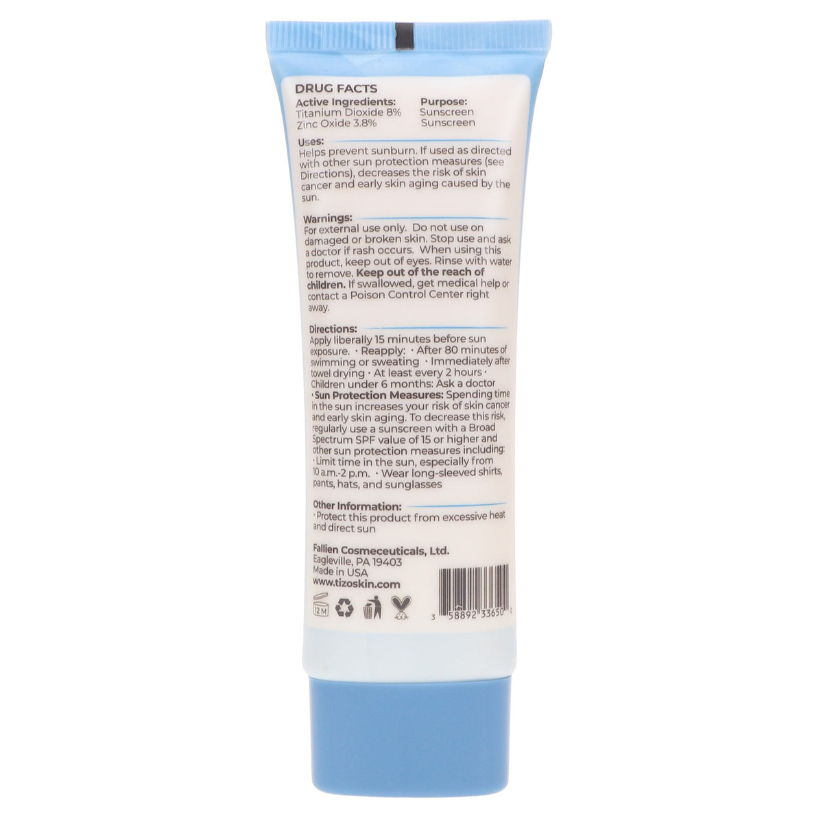 Facial Mineral Sunscreen SPF 40 Water Resistant Primer 1.75 oz