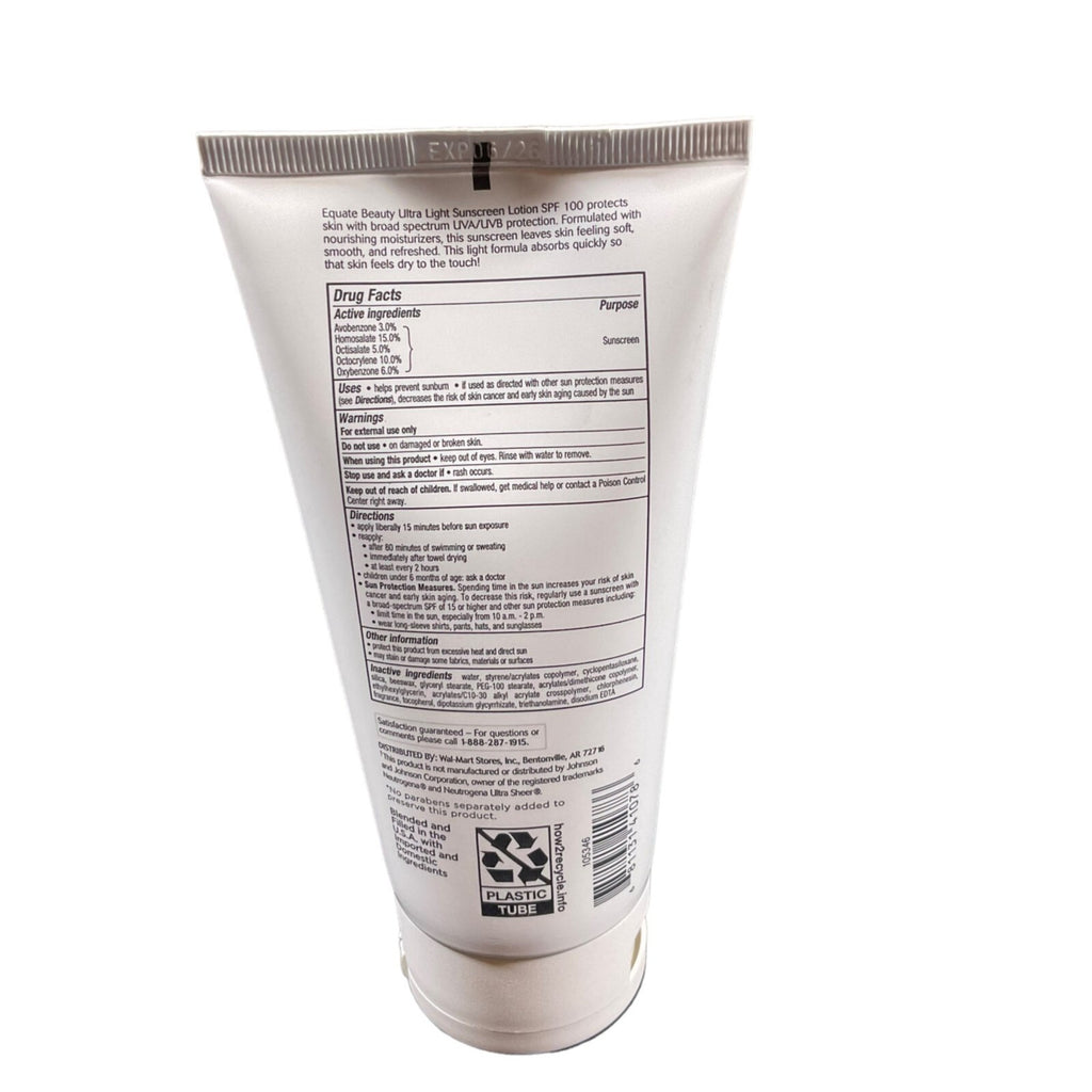 SPF 100 Sunscreen Lotion - Broad Spectrum Water-Resistant Sun Protection, 6 fl oz