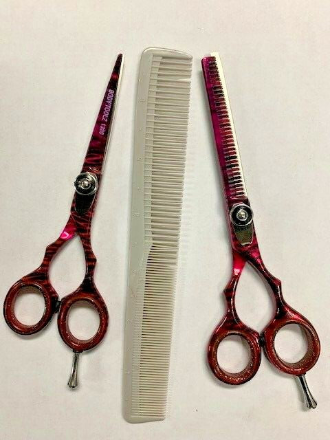 Professional Hair Cutting and Thinning Scissors Set - Barber Shears 6 Inch