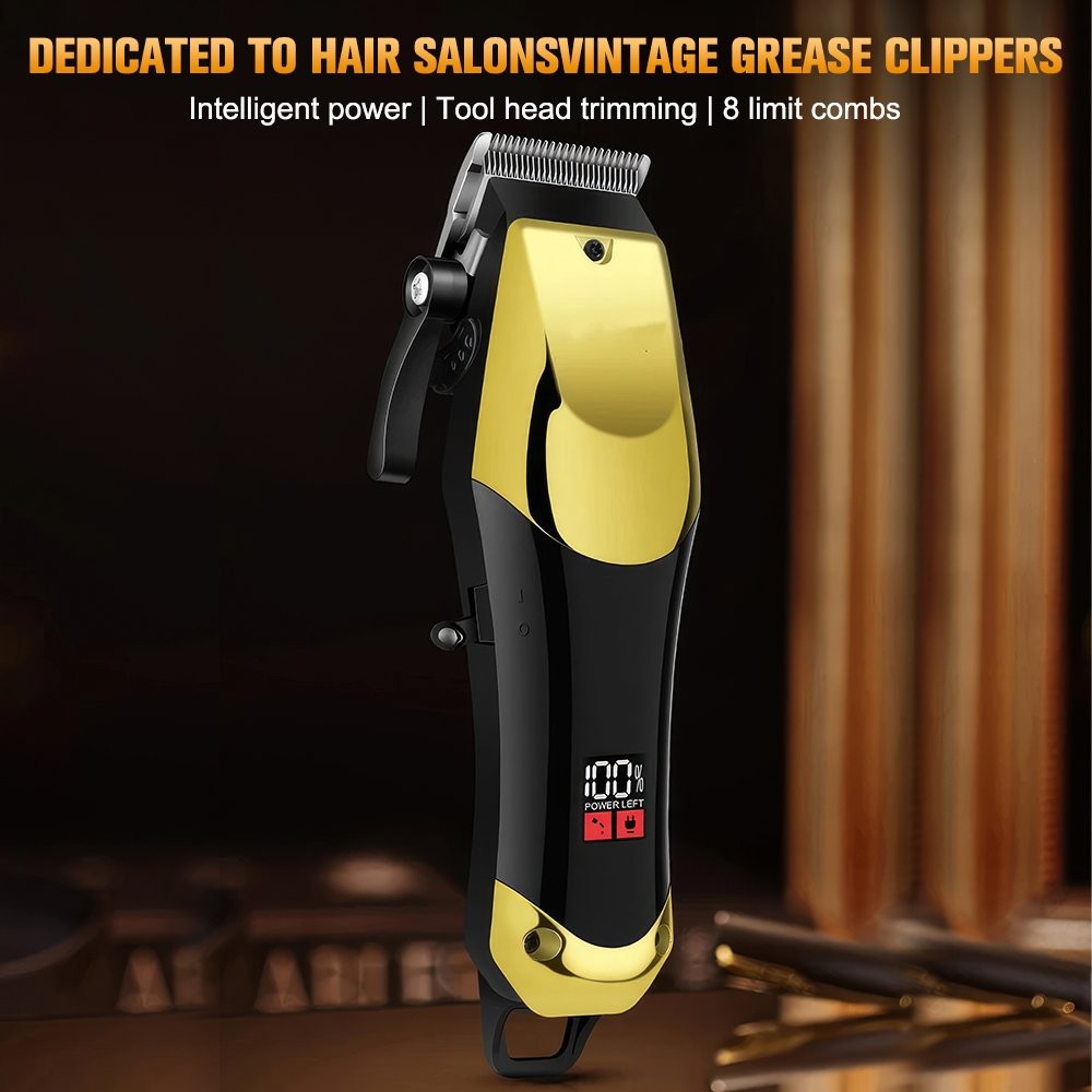 Men's Cordless Hair Clipper Set - Rechargeable Trimmer & Shaver Kit