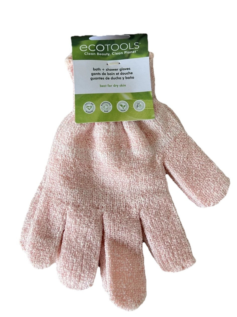Exfoliating Shower Gloves Pink 3 Pack - EcoTools Bath & Body Accessories