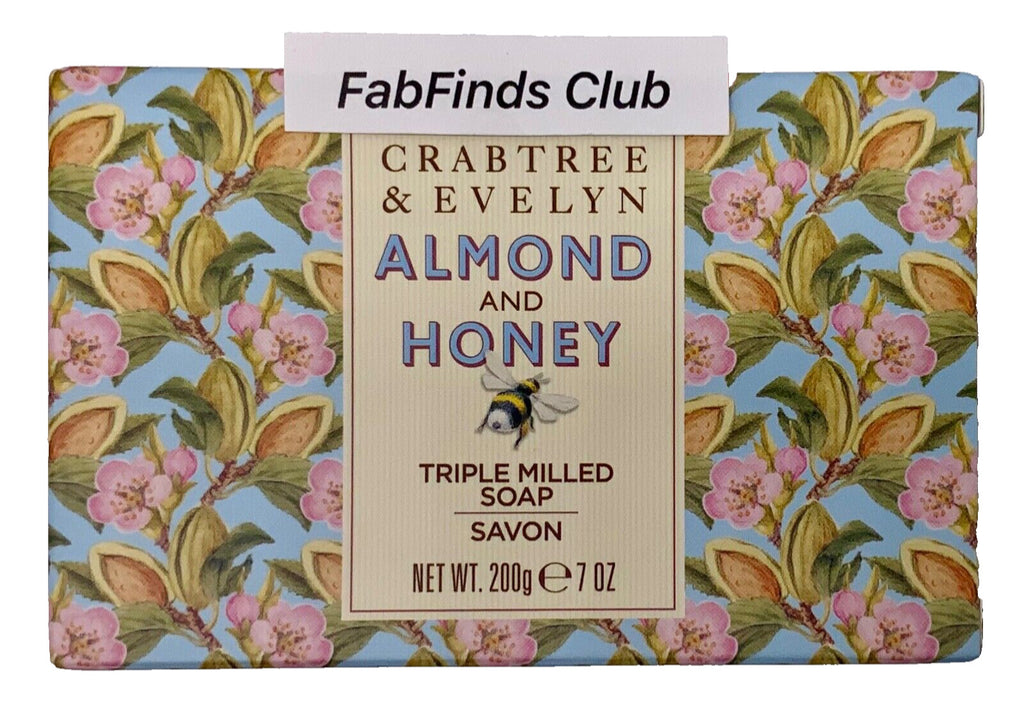 Almond & Honey Triple Milled Bar Soap Set - Jumbo 3x7oz Skin Nourishing