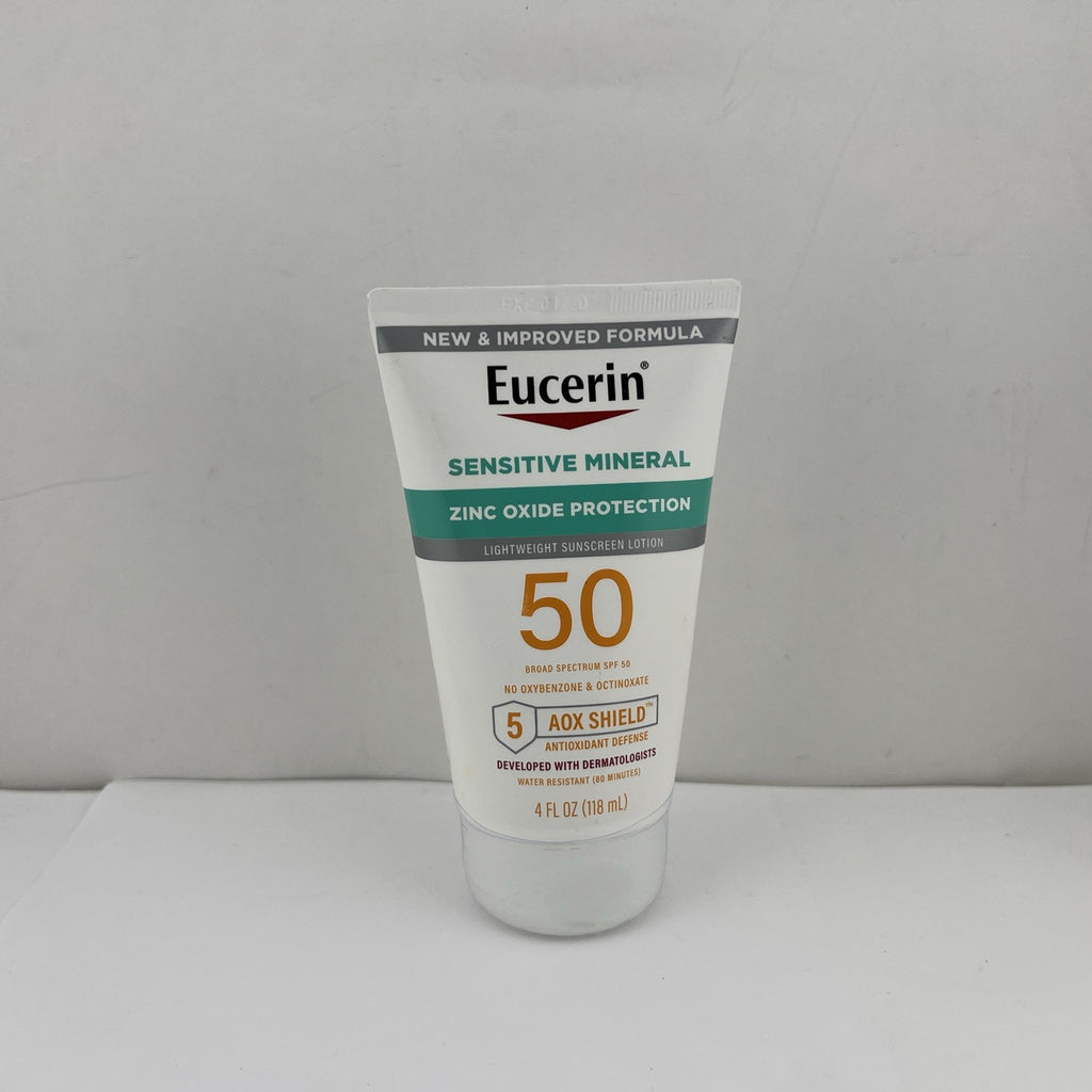 Eucerin Sensitive Mineral Sunscreen SPF50 Zinc Oxide Lotion 4oz
