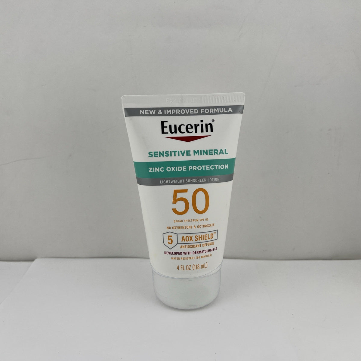 Eucerin Sensitive Mineral Sunscreen SPF50 Zinc Oxide Lotion 4oz