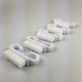 5 Pack White Nail Cleaning Brushes Set - Manicure Tool