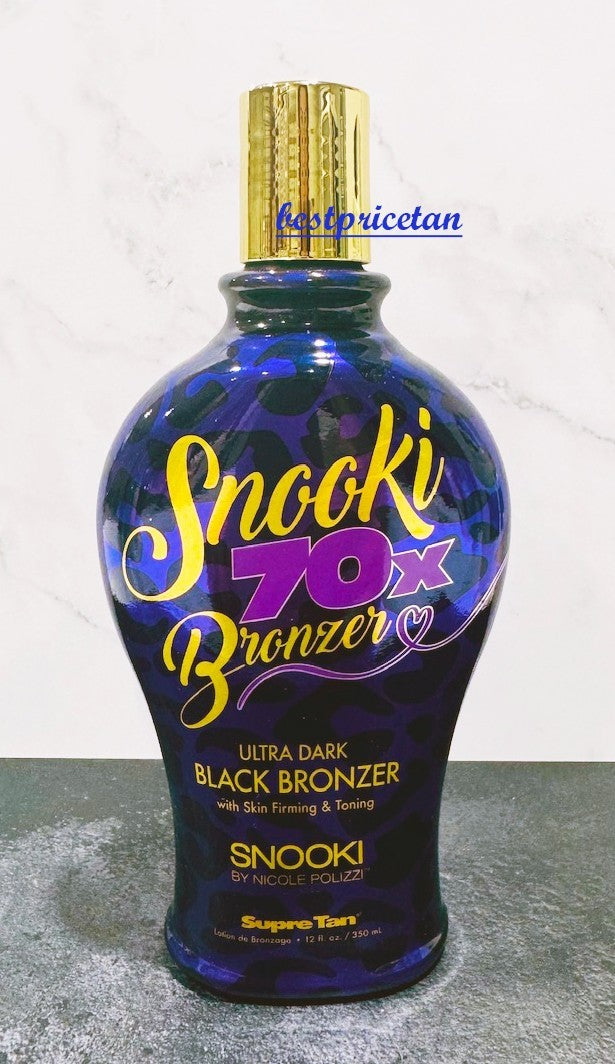 Ultra Dark Black Bronzer Tanning Lotion 12.25oz for Deep Dark Tan