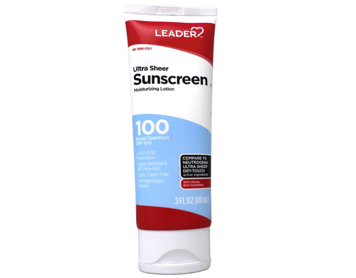 Water Resistant SPF 100 Sunscreen Lotion - 3 oz Broad Spectrum Sun Protection