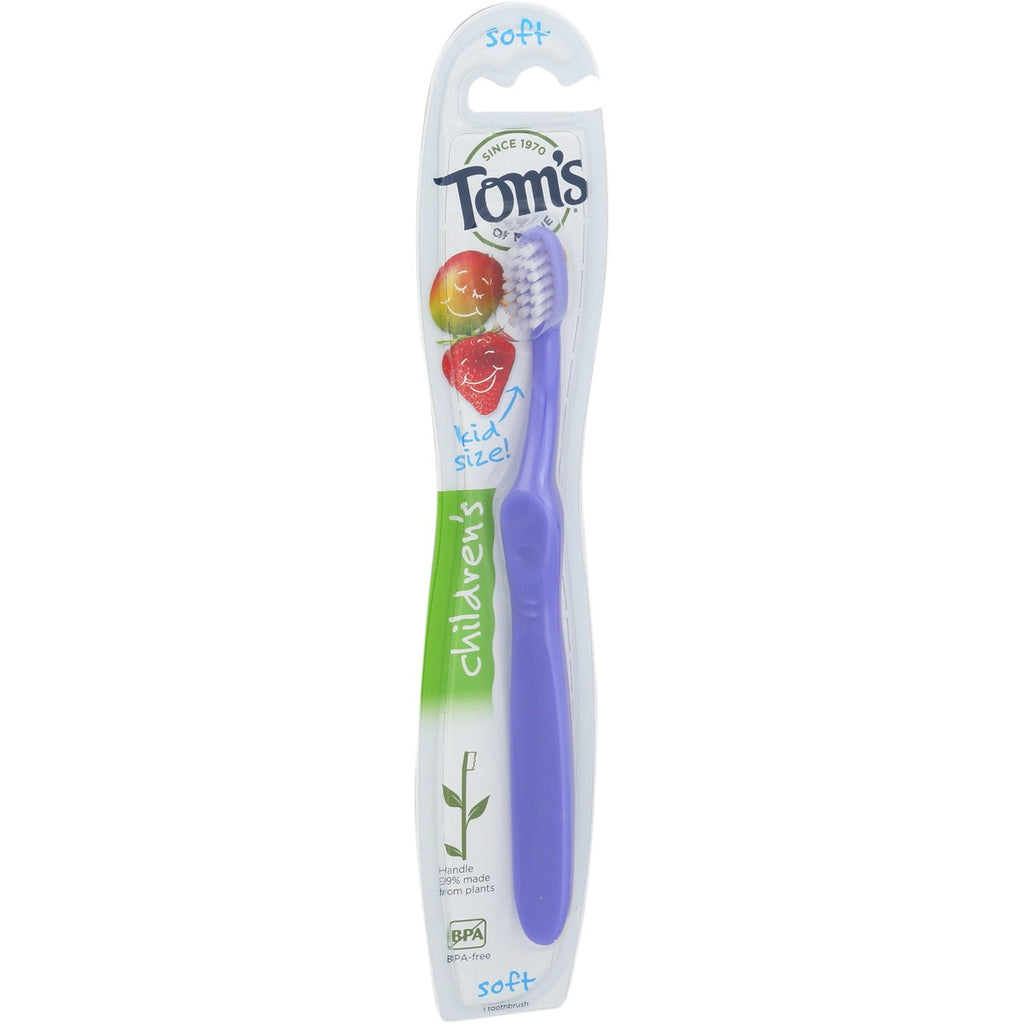 Children's Soft Toothbrush Set - Kid Size 3 Pack BPA-Free & Plant-Based Handles