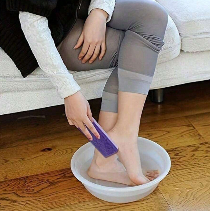 Foot Pumice Stone Set for Callus Removal & Exfoliation - 2PCS Pedicure Tools