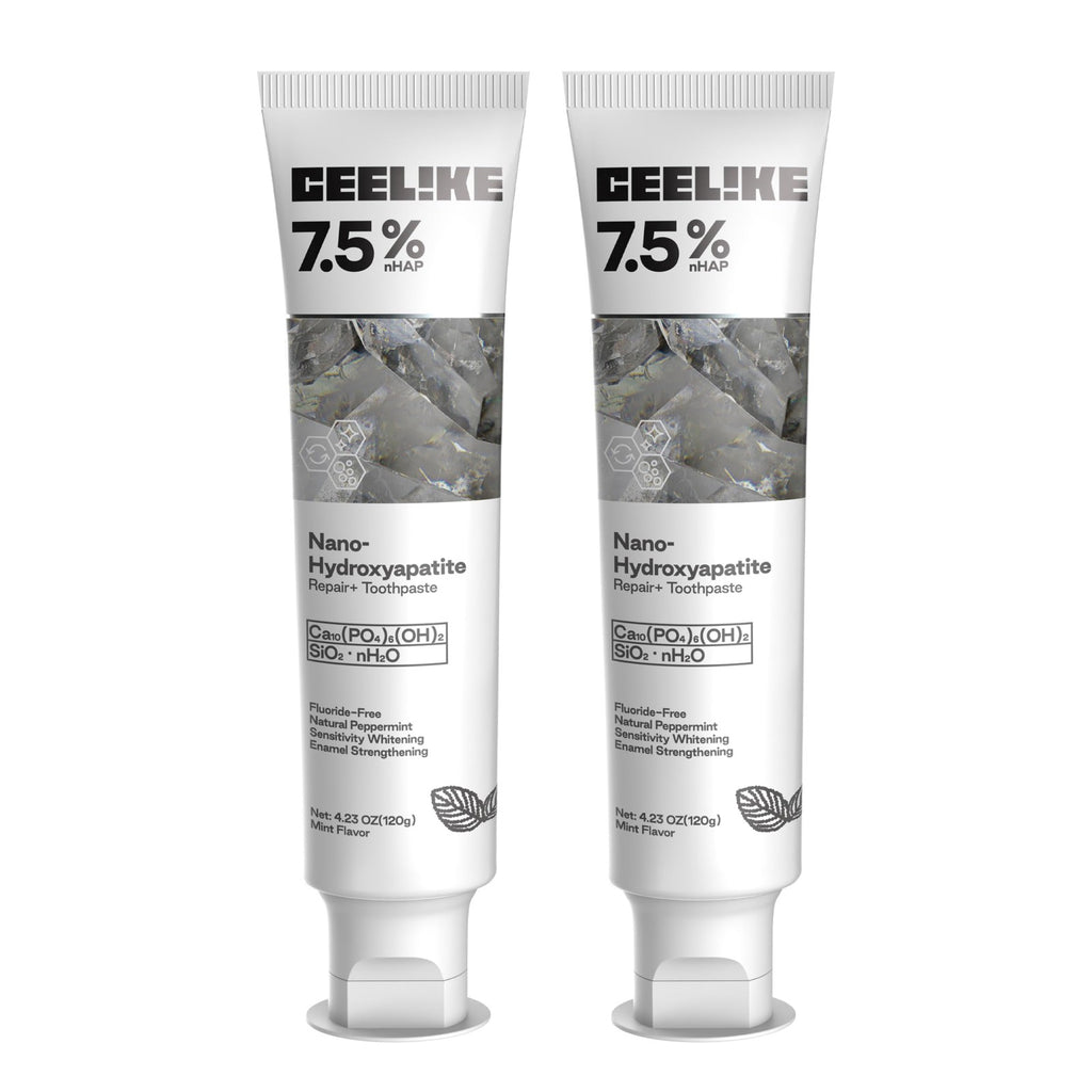 Hydroxyapatite Toothpaste Fluoride-Free Enamel & Gum Care 120g 2 Pack