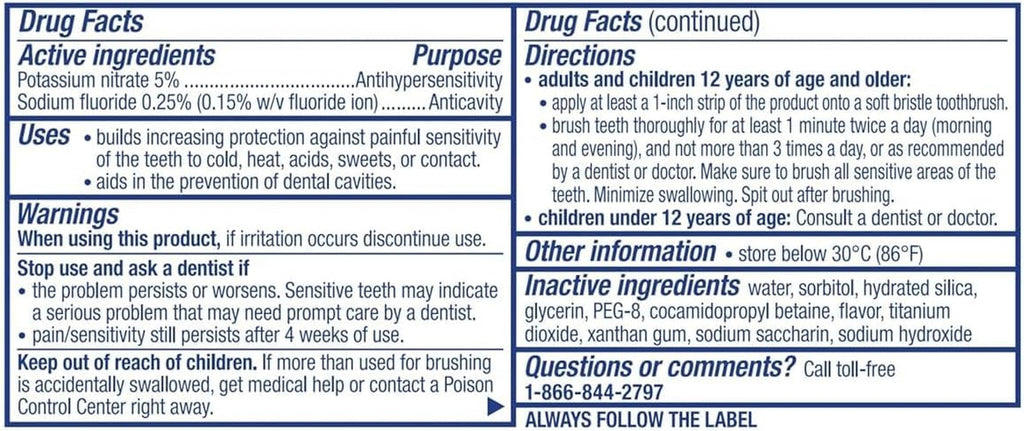 Gentle Whitening Toothpaste for Sensitive Teeth - Travel Size - Pack Options