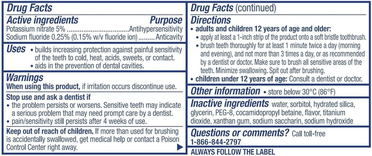 Gentle Whitening Toothpaste for Sensitive Teeth - Travel Size - Pack Options