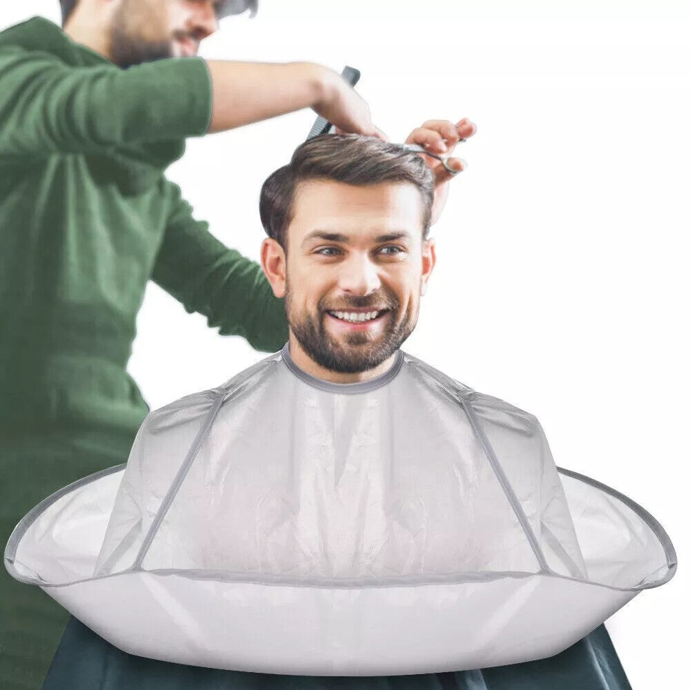 Professional Hair Cutting Cape with Adjustable Metal Clips for Salon & Barber Use